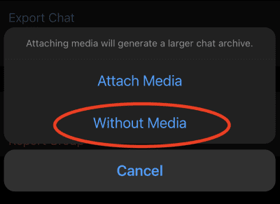 Select Without Media.